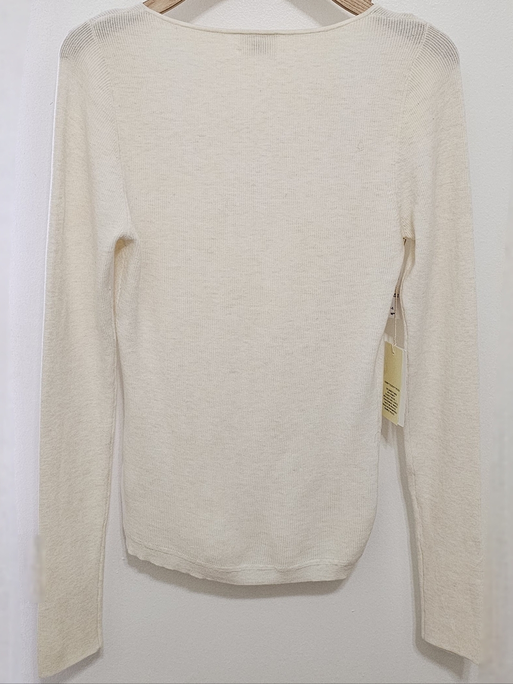 Aritzia Wilfred Heather Birch Tuscany Long Sleeve Knit Top - Picture 6 of 16